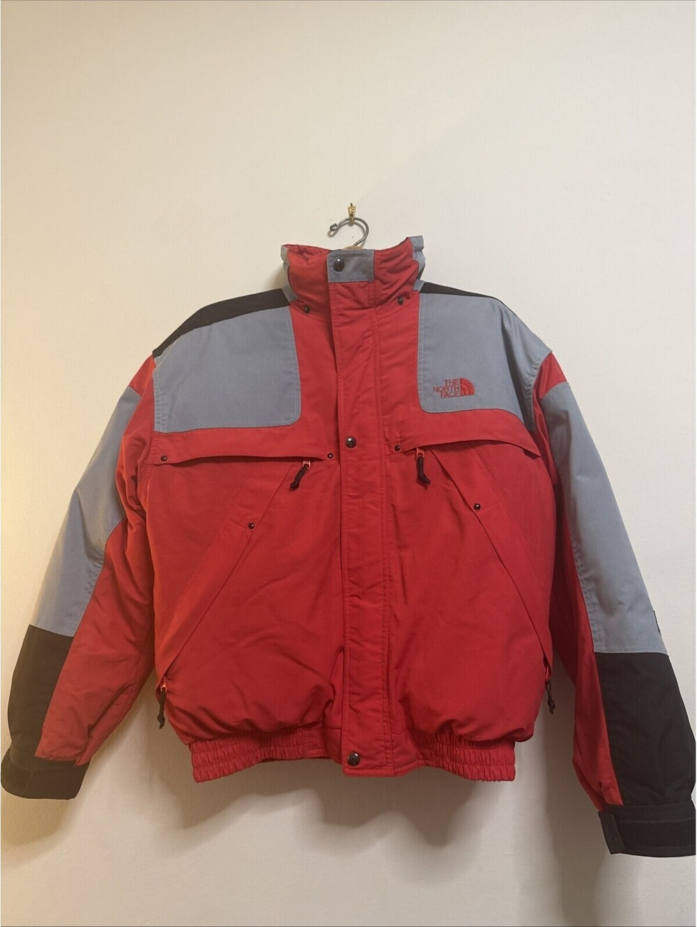 Vintage 90s The North Face Extreme Gear Ultrex Down Color Block Jacket L